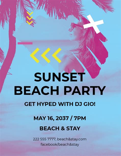 beach party flyer|free printable beach themed stencils.